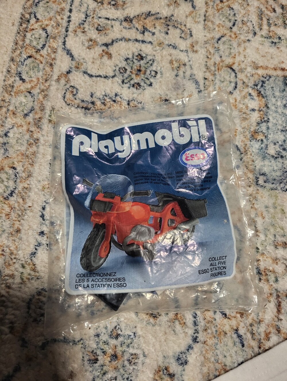 1985 Esso Mobil Motorbike Toy Mint In Package